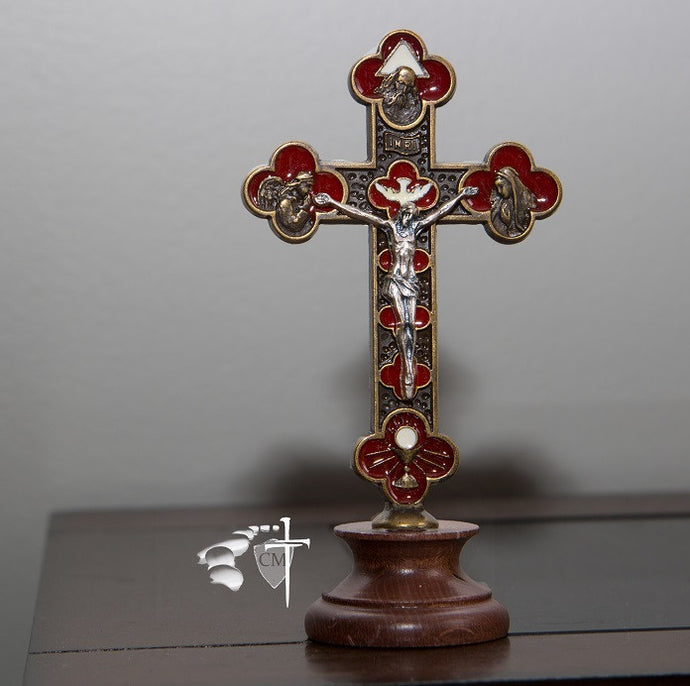 Catholic Milestones; paracord rosary; wedding gift; car rosary; auto rosary; men's rosary; groomsmen gift; paracord rosary; graduation gift; Holy Orders gift; men's gift; Eucharis Trinity Crucifix; enamelled; Catholic Milestones; Ottawa Ontario; Canada