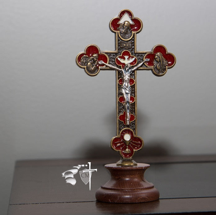 Catholic Milestones; paracord rosary; wedding gift; car rosary; auto rosary; men's rosary; groomsmen gift; paracord rosary; graduation gift; Holy Orders gift; men's gift; Eucharis Trinity Crucifix; enamelled; Catholic Milestones; Ottawa Ontario; Canada