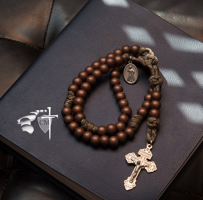 paracord rosary canada; men's rosary; gift for men; paracord rosary; bronze serpent; canada online store; ottawa ontario; Catholic Milestones; groomsmen gift; pocket rosary; stone rosary; five decade rosary; First Communion gift; Confirmation gift; gift for men, hallowed be Thy name