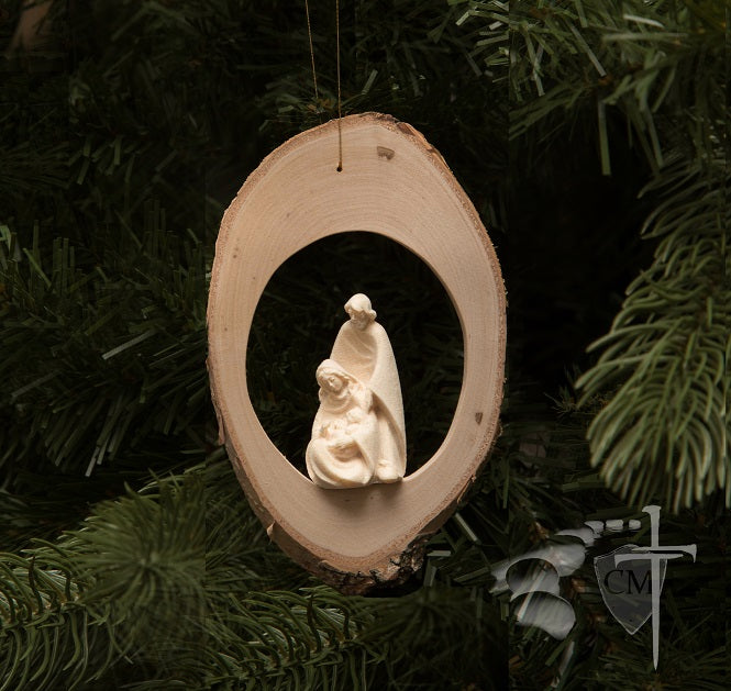 Christmas decoration, Catholic Christmas decoration, Wood carved ornament, Holy Family Christmas Tree ornament, paracord rosary, paracord rosaries, paracord stone rosary, cord rosary, cord rosaries, Passion crucifix, Catholic Milestones. wedding gift, car rosary, auto rosary, men's rosary, groomsmen gift, graduation gift, Holy Orders gift, men's gift, Catholic home decor, Catholic Milestones, Ottawa Ontario, Canada