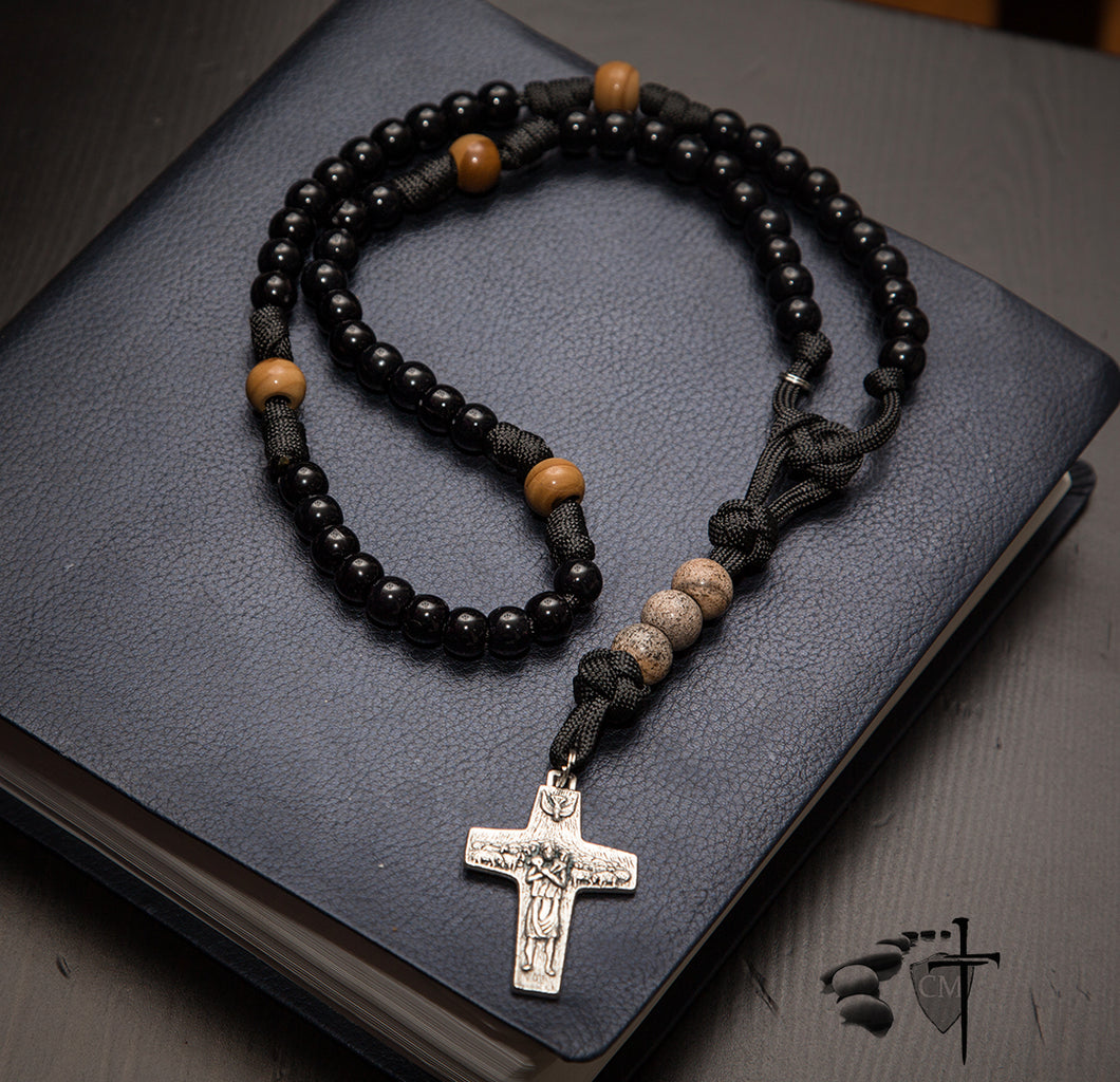 Strong Paracord Rosary; Hail Mary full of grace the Lord is with thee. Glory be to the Father, and to the Son, and to the Holy Spirit.