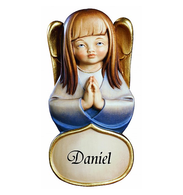 Customizeable angel statue, Christmas gift, Italian wooden sculpture, wall art, Mary statue; Mary statues; Madonna with child portrait, natural finish, coloured finish, Catholic Milestones; wood carving; northern alps of Italy; handcarved; Madonna with child; natural finish; catholic gift