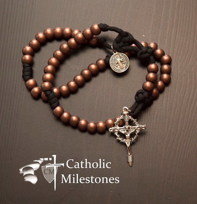 Deus Vult Paracord Rosary - Catholic Milestones